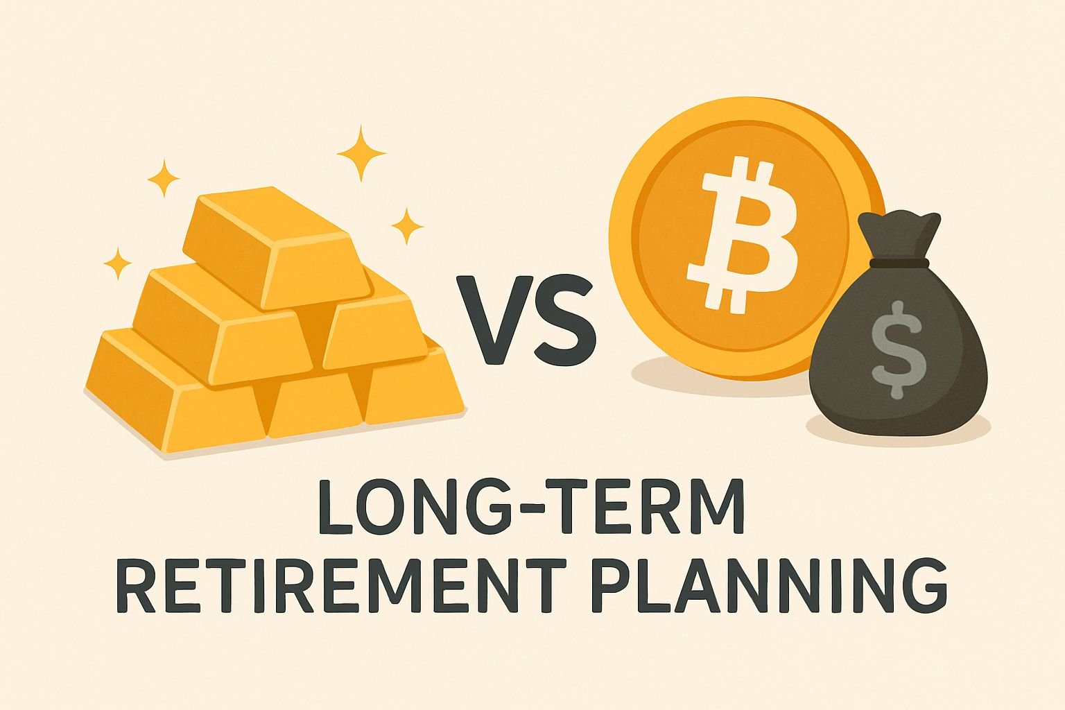 Gold vs Bitcoin for Long-Term Retirement Planning
